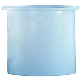 17 Gallon PE Ronco White Cylindrical Open Top Tank | 17LDPE
