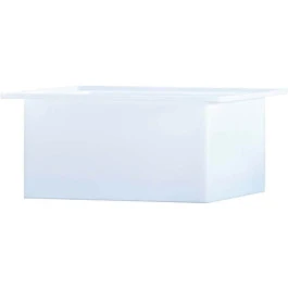 10 Gallon PP Ronco White Rectangular Open Top Tank | 18x12x12PP