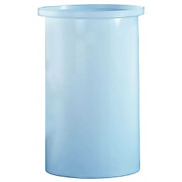 260 Gallon PP Ronco White Cylindrical Open Top Tank | 260PP