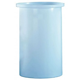 30 Gallon PE Ronco White Cylindrical Open Top Tank | 30LDPE
