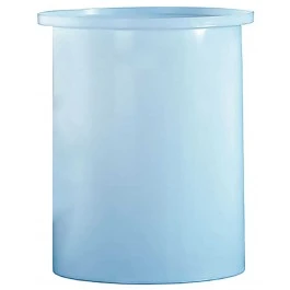 5 Gallon PE Ronco White Cylindrical Open Top Tank | 5LDPE