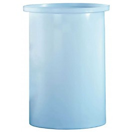 6 Gallon PE Ronco White Cylindrical Open Top Tank | 6LDPE