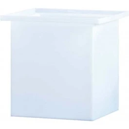 2 Gallon PP Ronco White Rectangular Open Top Tank | 8X8X8PP