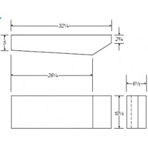 An image of a 7 Gallon PE Ronco White Rectangular Open Top Tank | 12X12X12PE