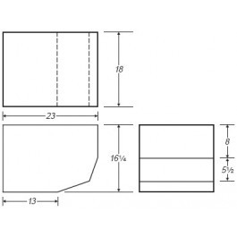 23 Gallon Marine Fresh Water Tank | B136