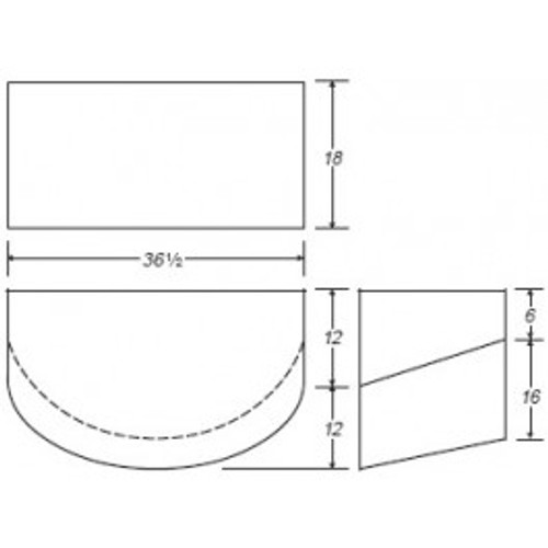 An image of a 10 Gallon RV Fresh Water Tank | RVB438