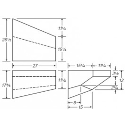 An image of a 45 Gallon RV Holding Tank | RV105H