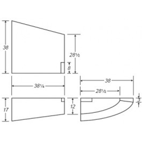 An image of a 11 Gallon RV Fresh Water Tank | RVB319