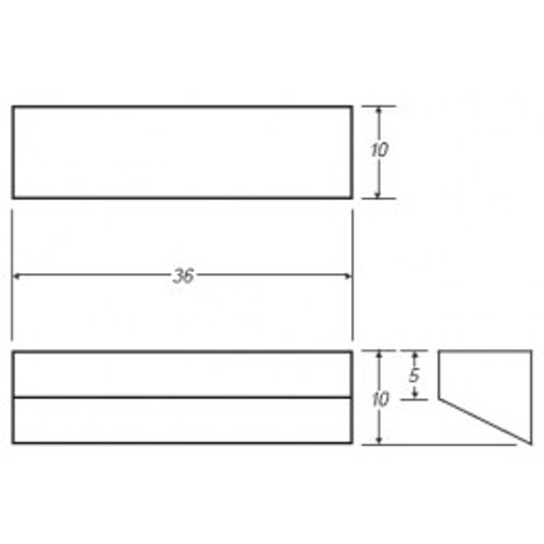 An image of a 27 Gallon PE Ronco White Rectangular Open Top Tank | 24X12X24PE