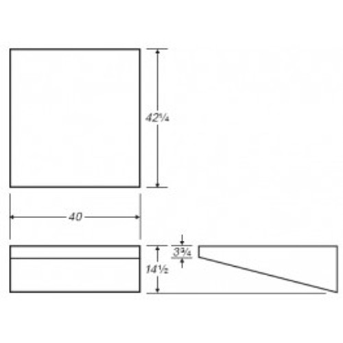 An image of a 30 Gallon RV Fresh Water Tank | RVB350