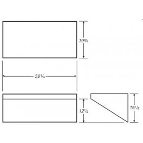 An image of a 42 Gallon RV Fresh Water Tank | RVB443