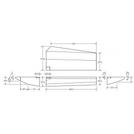 55 Gallon Marine Fresh Water Tank | B417
