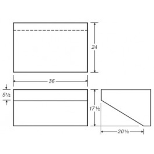 An image of a 190 Gallon RV Fresh Water Tank | B506