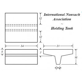 34 Gallon Marine Fresh Water Tank | B471