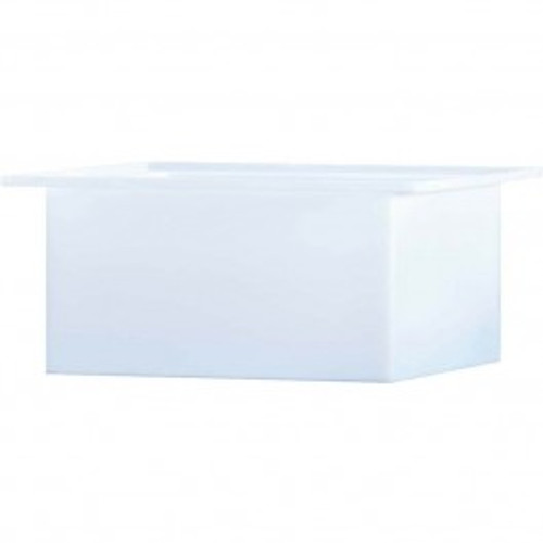 An image of a 45 Gallon PE Chem-Tainer White Rectangular Open Top Tank | R243612A