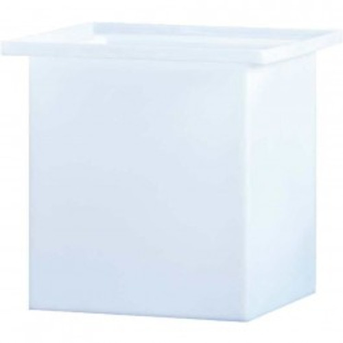 An image of a 360 Gallon PE Chem-Tainer White Rectangular Open Top Tank | R364848A