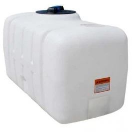 An image of a 50 Gallon White Ribbed PCO Tank | 42834