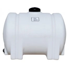 An image of a 55 Gallon Norwesco White Horizontal Leg Tank | 41873