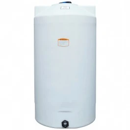 An image of a 150 Gallon Norwesco White Vertical Storage Tank | 41859