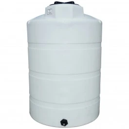 An image of a 500 Gallon Norwesco White Vertical Storage Tank | 40148