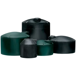An image of a 1000 Gallon Norwesco Black Vertical Water Tank | 41500