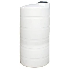 An image of a 1250 Gallon Norwesco White Vertical Storage Tank | 44356