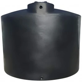 An image of a 5000 Gallon Norwesco Black Plastic Vertical Water Storage Tank | 42044
