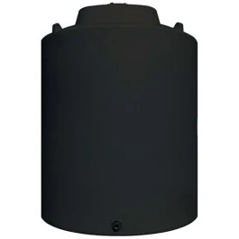 An image of a 12000 Gallon Norwesco Black Plastic Vertical Water Storage Tank | 44810