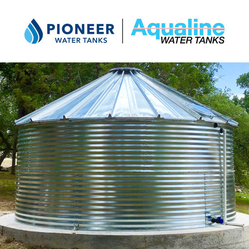 Aqualine Corrugated Steel Water Tank | 9,500 Gallon | Standard Roof