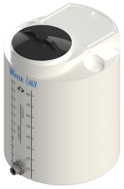 25 Gallon Peabody ProChem Potable Water Tank with Bulkhead Fittings