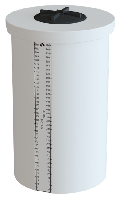 200 Gallon Peabody ProChem Solid Top Process Chemical Tank