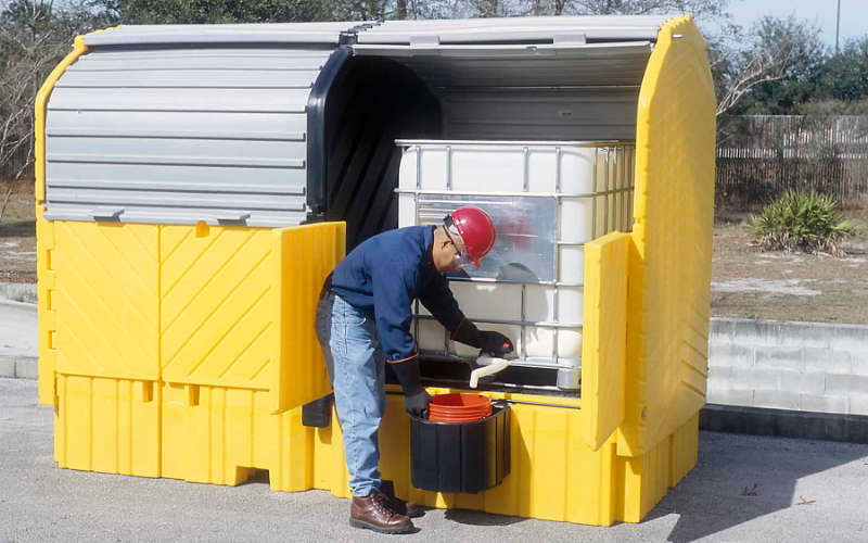 IBC tote spill pallet