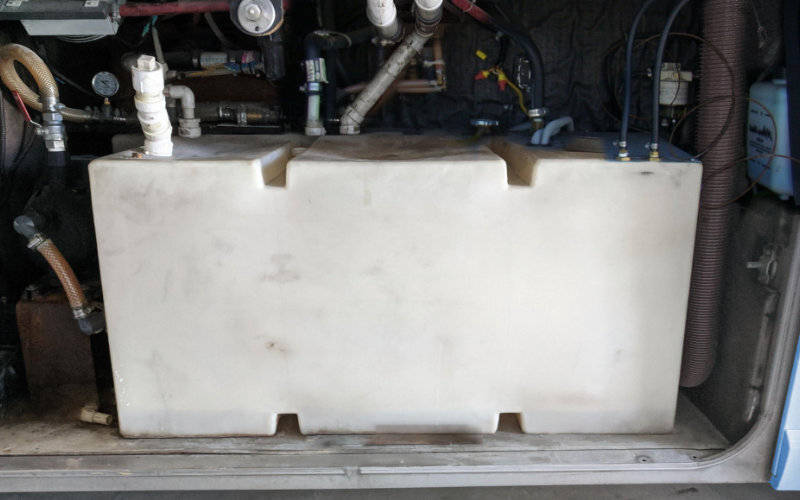 Custom RV water tanks designed to fit compact spaces, providing reliable water storage for recreational vehicles.