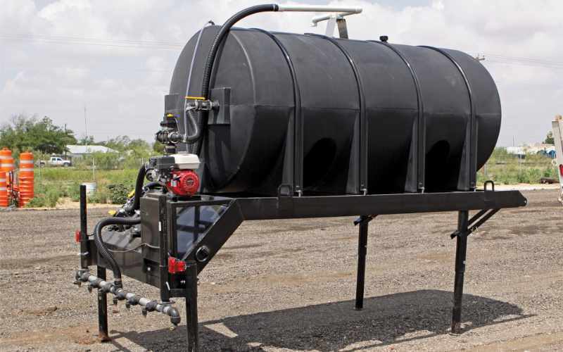 a 1600 gal dust killer auto-skid