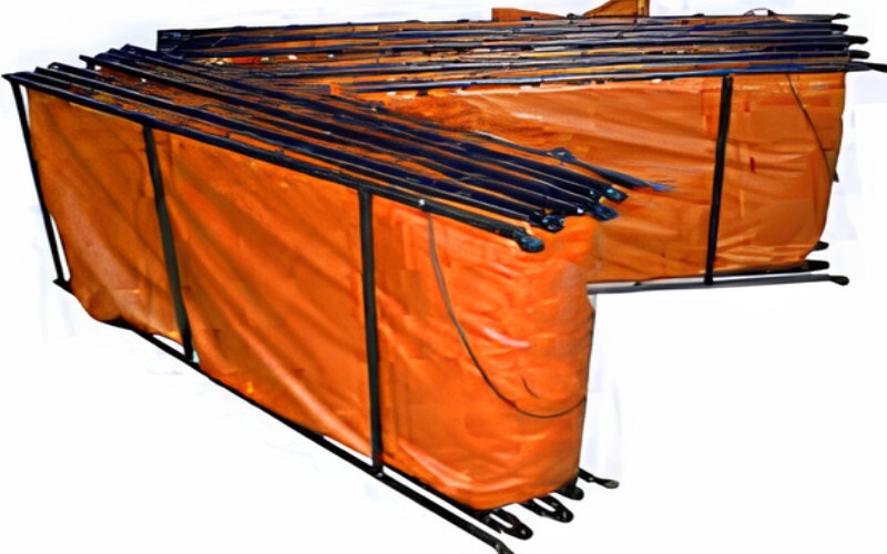a folded double fold frame tank
