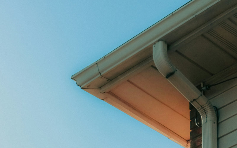 gutter for rainwater harvesting