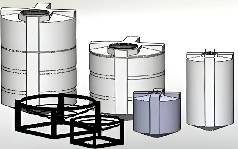 Custom roto molds designed for precision molding of unique shapes and sizes.
