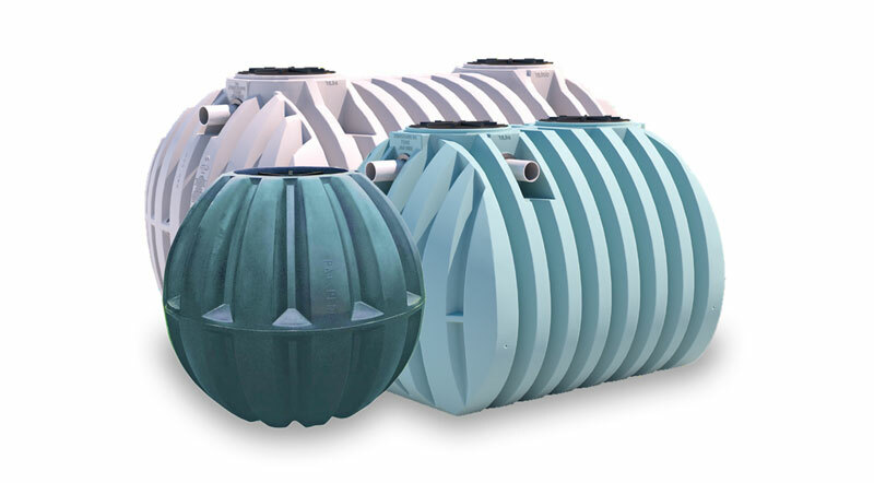 3 different septic tank types together