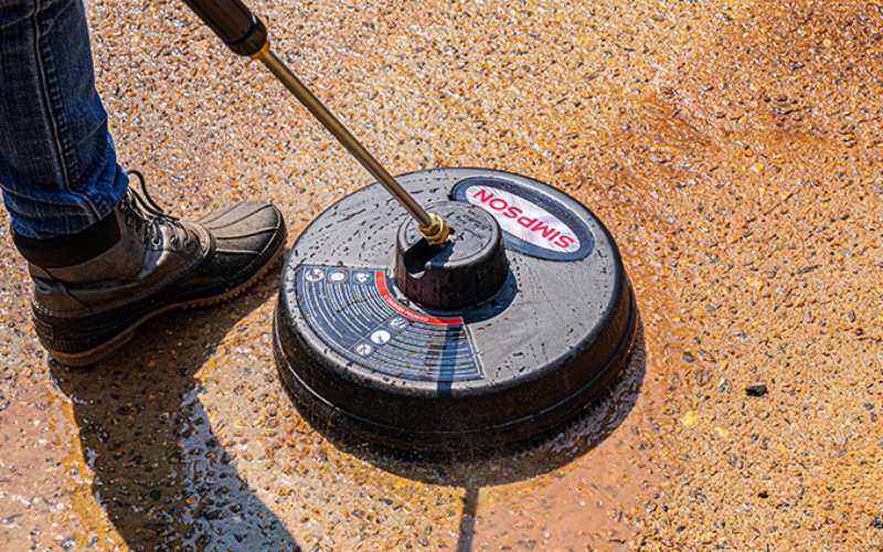 a surface cleaner in action
