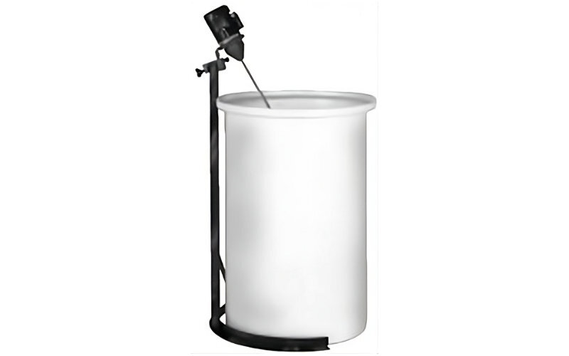 Chemical mixer tank displayed with a white background.