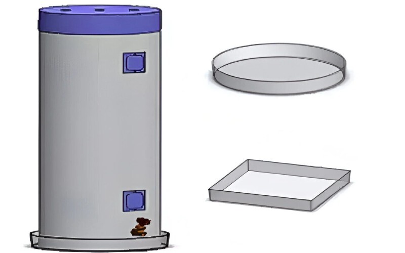 Water heater pans installed underneath water heaters to prevent water damage by catching leaks and directing them to a drain.