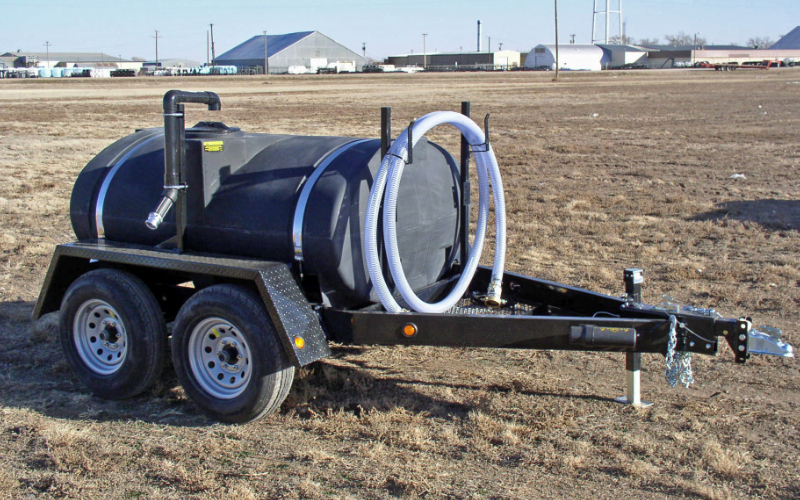 a 550 gal potable water trailer with out pump system