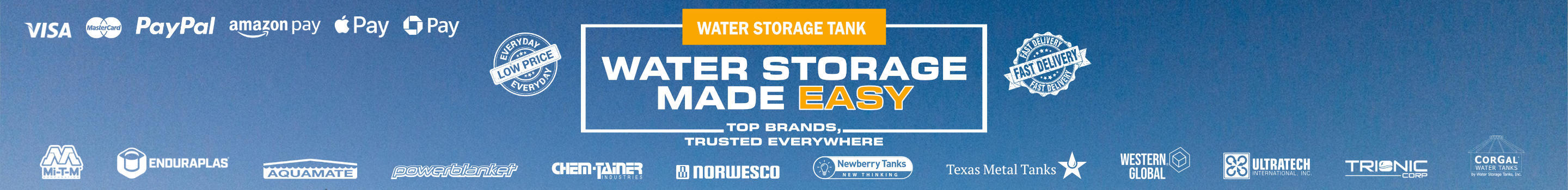 Water Storage Made Easy - Top Brands, Trusted Everywhere