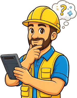 WST character holding a calculator