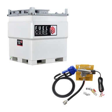 FuelCube 252 US Gallon Diesel Fuel Storage Tank with 12V, 15gpm pump kit and level gauge
