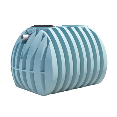 Septic tank with riser and lid