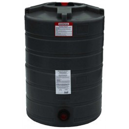 100 Gallon Enduraplas Black Vertical Water Storage Tank | TLV00100B