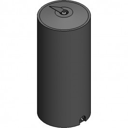 100 Gallon CRMI Black Plastic Vertical Water Storage Tank | 100VTFWB