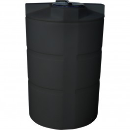 550 Gal Vertical Water Tank | CRMI Black Plastic