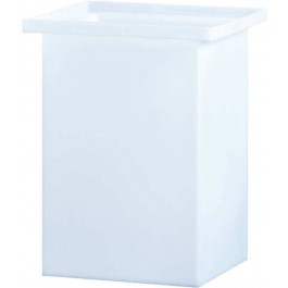39 Gallon PE Ronco White Rectangular Open Top Tank | 18X18X30PE